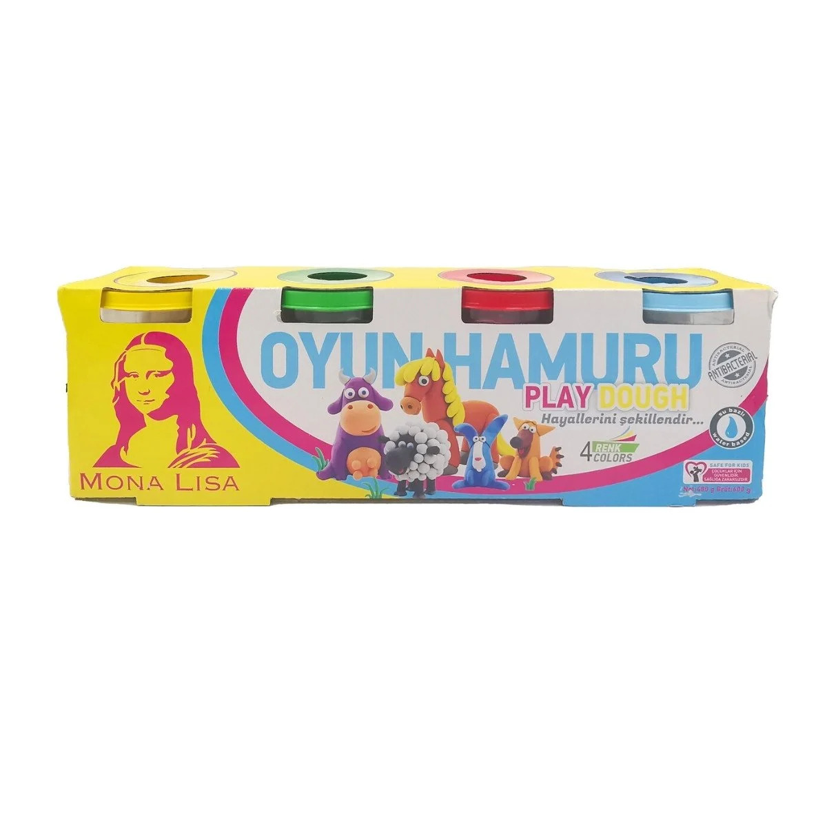 Monalisa Play Dough Oyun hamuru 4 lü 480 g
